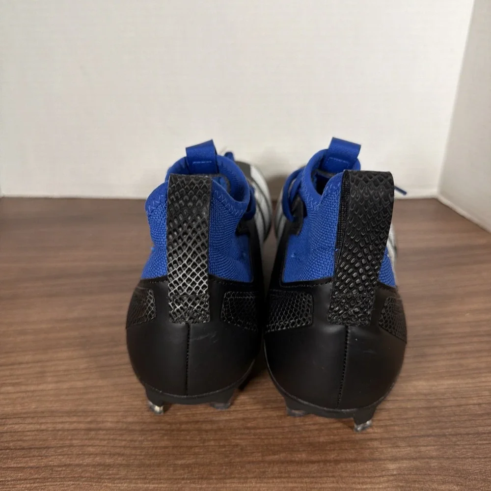 Adidas Adizero Impact Football Cleats Men's Size 8 Core Black Royal Blue IE1405